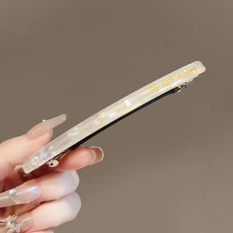 Colorful Acrylic Hair Clip for Womans Elegant Temperament Side Clip Fashion Girl Hairpin Hair Accessories