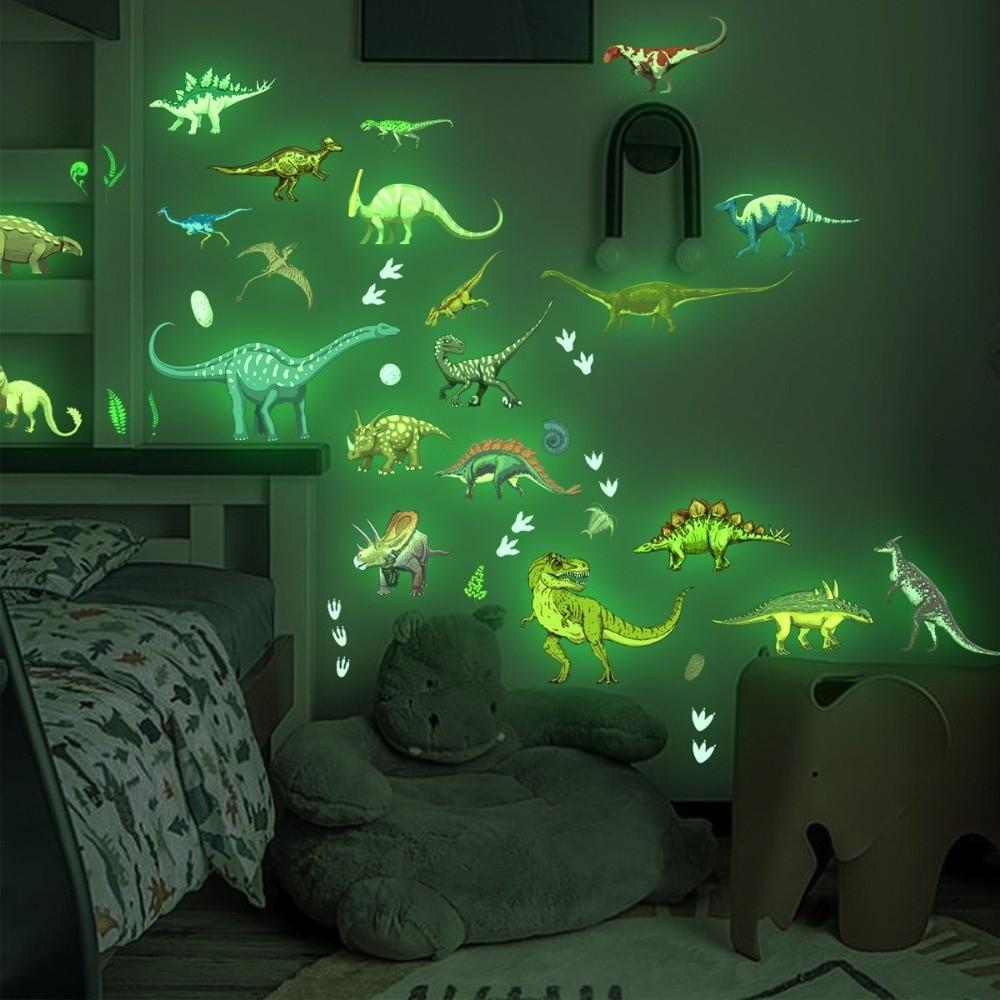 Removable Kids Room Decals Glow in The Dark Dino Glowing Luminous Stickers  Children's Bedroom