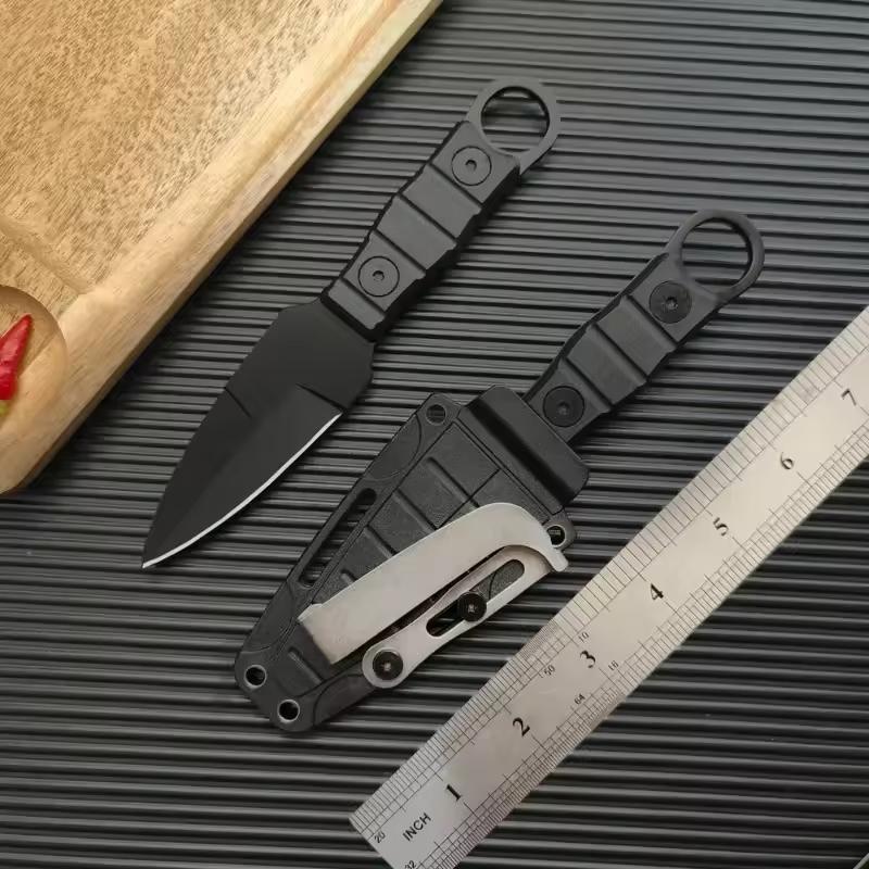 Outdoor small straight knife, high hardness survival knife,utility knife +K sheath, camping EDC portable