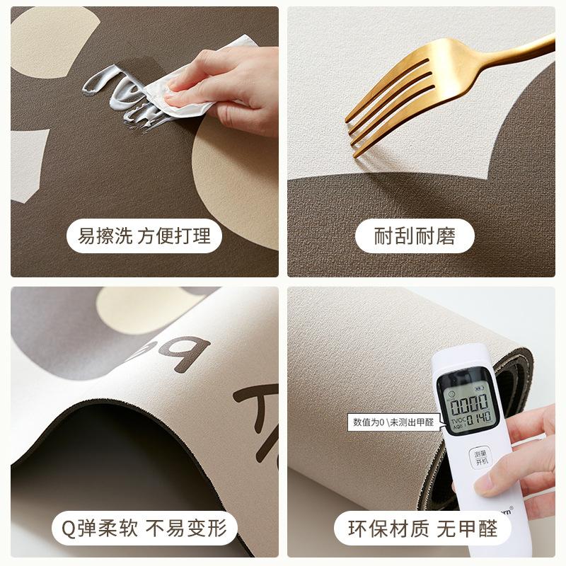 Kitchen Special Floor Mat, Diatom Mud, Water Absorption, Oil Absorption, Non-Slip, Long Strip Foot Pad, Household Entry Door, Dirt-Resistant Door Mat