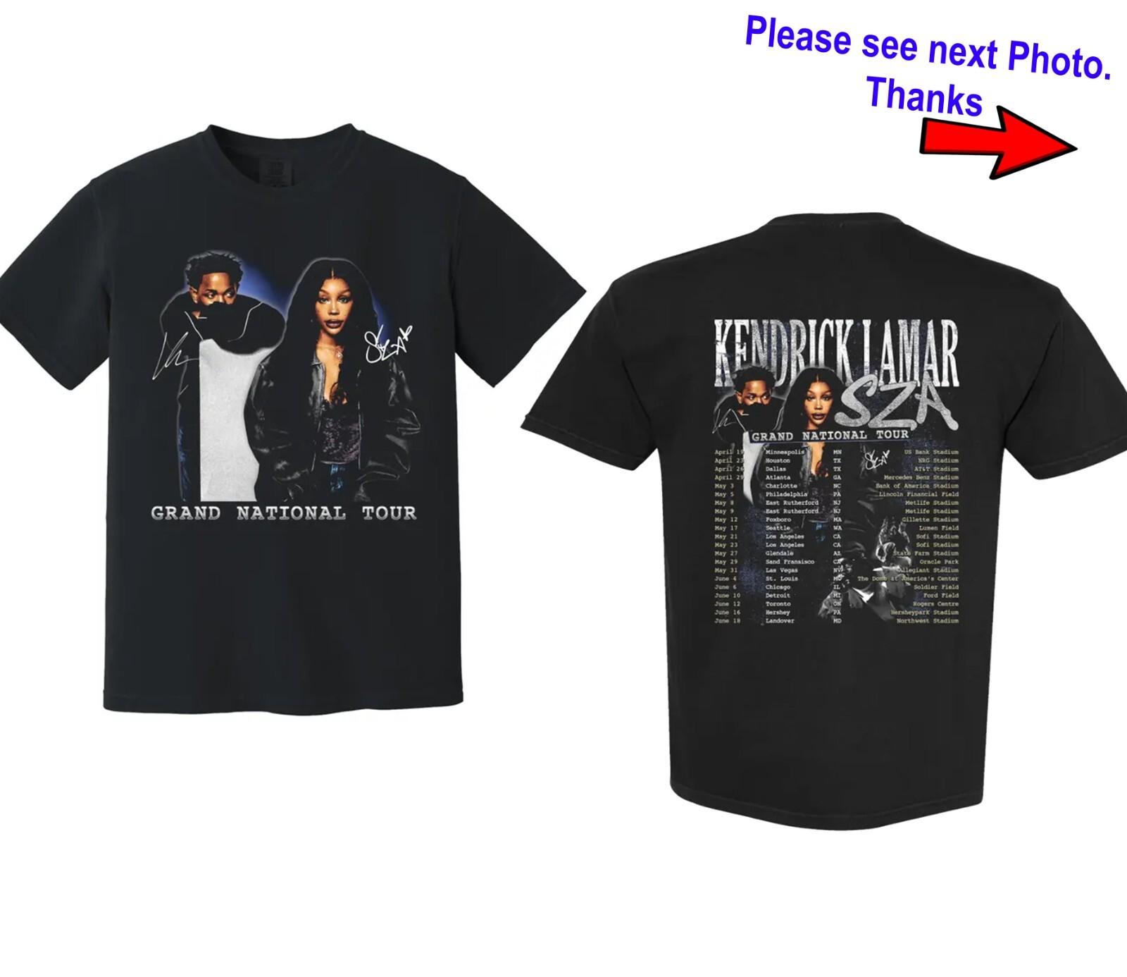 Grand National Tour 2026 T-shirt GNX Kendrick Lamar Sza Shirt Fan Gift S