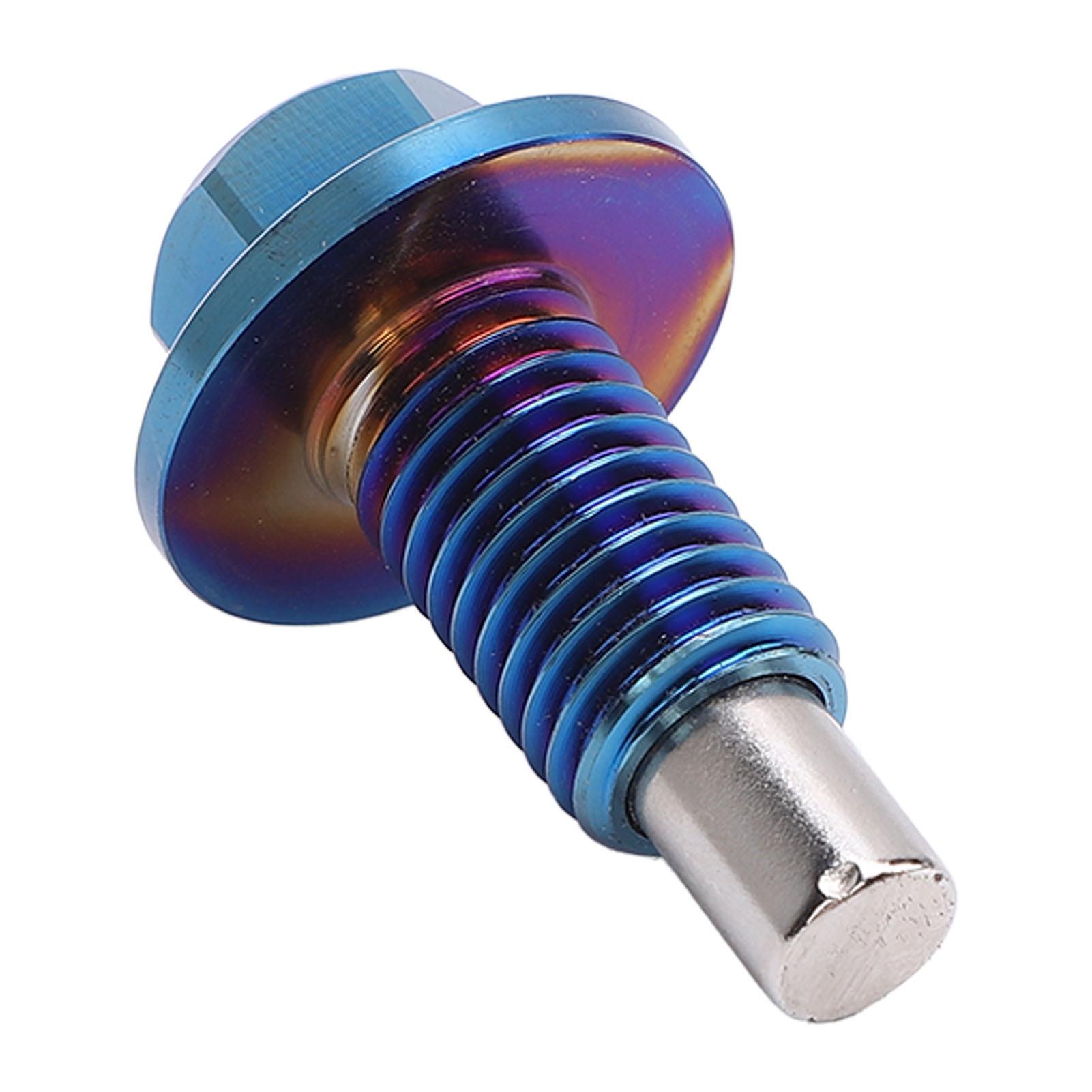 

M12 X 1.75 Пробка для слива масла Магнитный титановый сплав Высокая твердость Эффективная универсальная Подходит для автомобилей