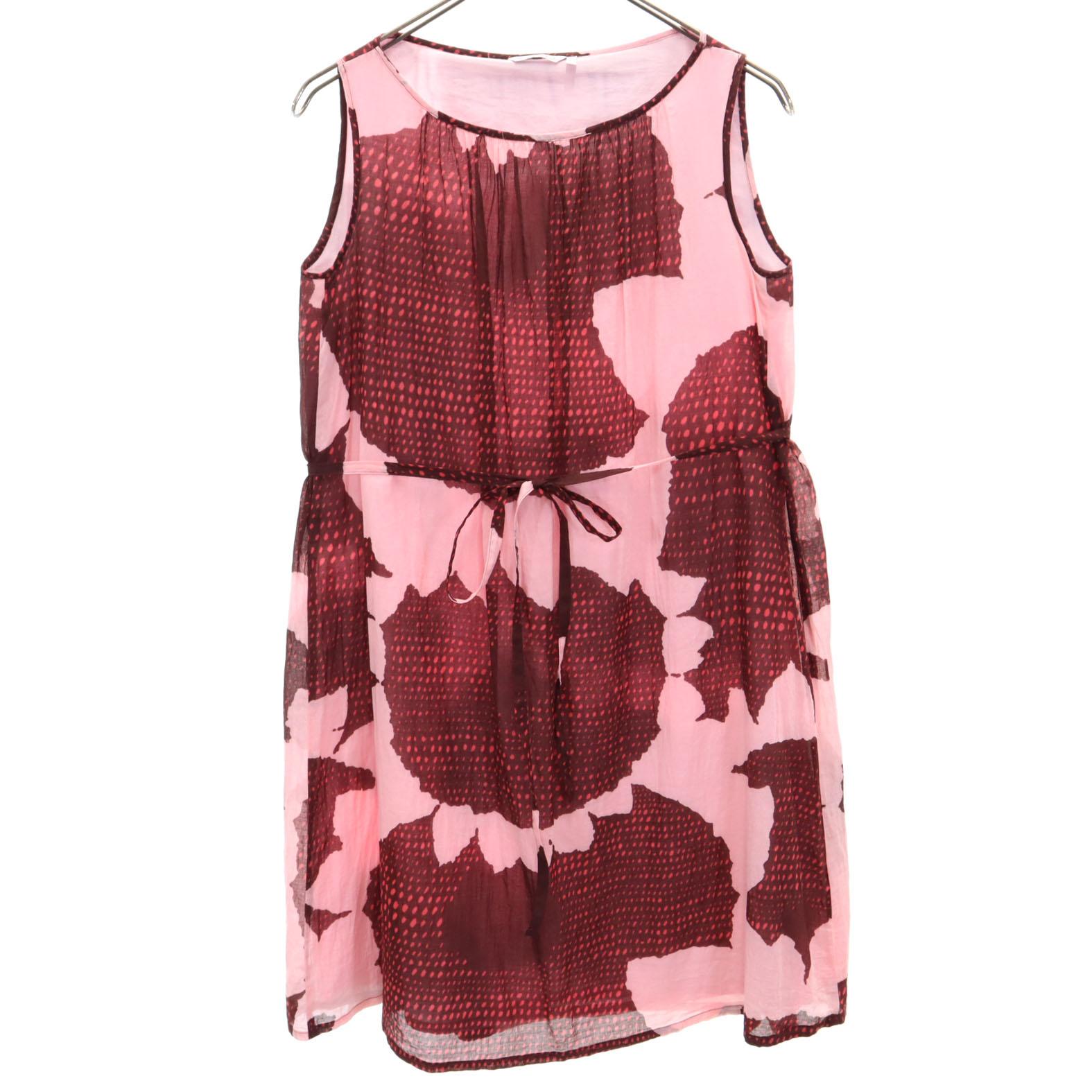 

marimekko No sleeve Knee-length dress XS Pink Women Used