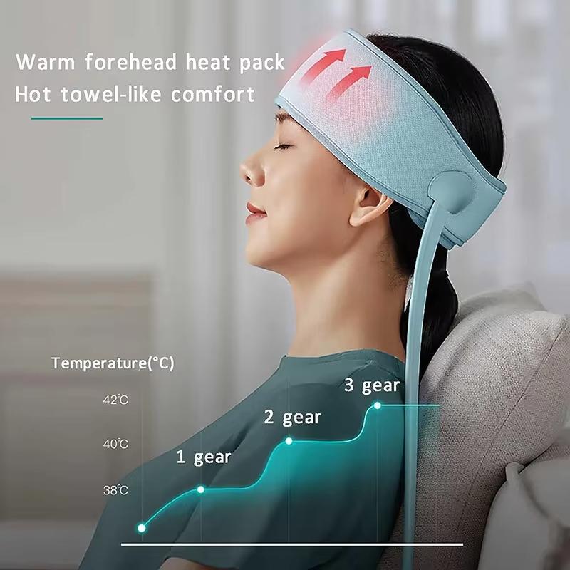 Electric Head Massager with Airbag Pressure Heating 360 Degree Wrapping Scalp Massager for Deep Relaxation and Stress Relief