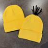 Cartoon Minions Warm Knit Hat With Acrylic Fabric For Street And Cosplay Events