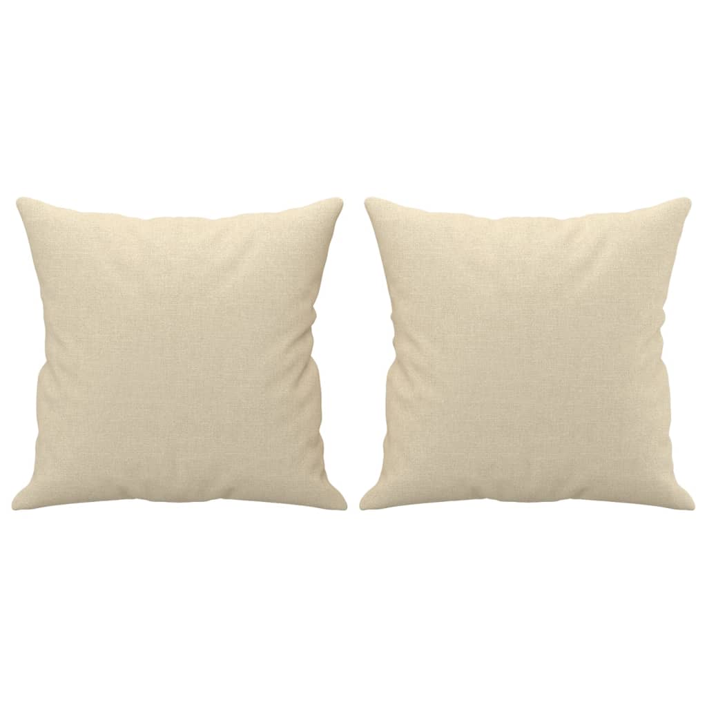 Vidaxl 3-Seater Sofa With Cushions, Cream, 180 Cm, Fabric