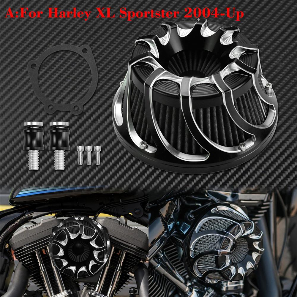 Motorcycle Air Cleaner Intake Filter Grey Element For Harley Touring Electra Street Glide FLHX Sportster XL Dyna Softail FLSTSE