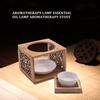 M-Modern-Wooden Bamboo Hollow Fragrance Lamp Oil Furnace Aroma Burner Candle Holder Elegant And Attractive Home Office Decoratio