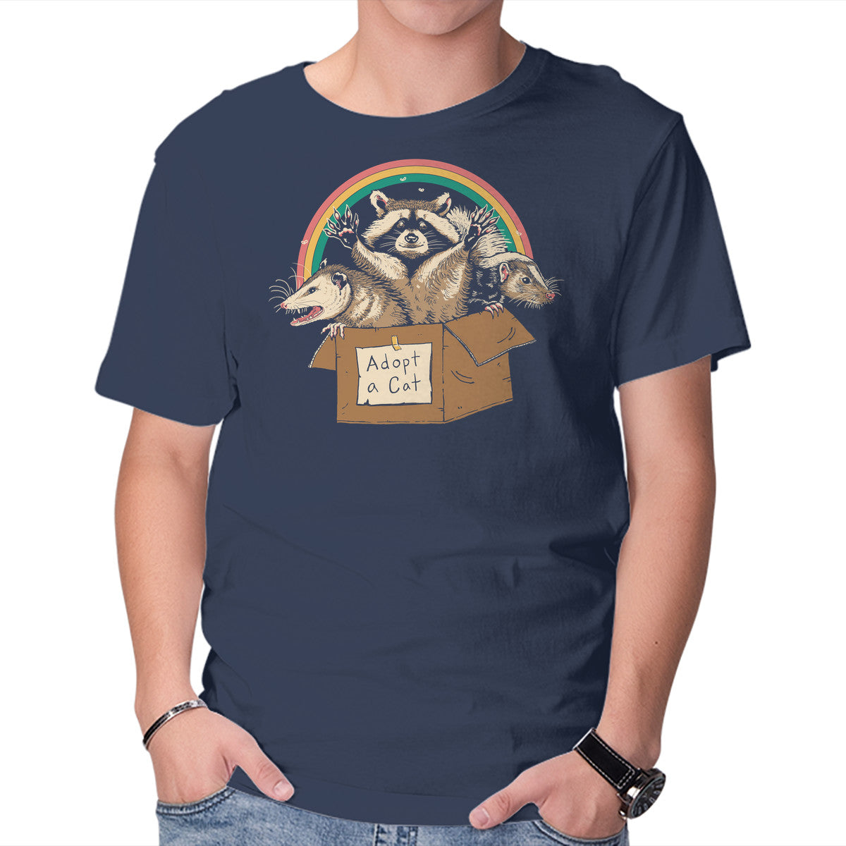 Unisex Crew Neck T-Shirt Adopt Forbidden Cats Graphic Short Sleeve Casual Tee XXXXL