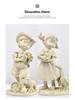 European Resin Craft Figures for Kids' Outdoor Decor