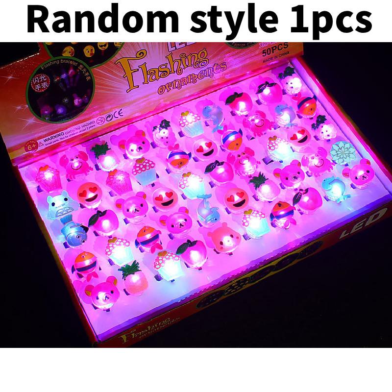 Led Christmas Halloween Light Toy Ring With Flashing Children Interactive Play