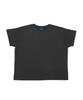 Dyutelo Neck Color Box Short Sleeve T-Shirt Vintage Black