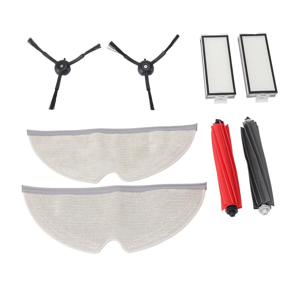 2 Pack Replacement Parts for Roborock Q8 Max Vacuum Cleaner Main Brushes Side Brushes Filters Mop Cloths Robot Vacuum