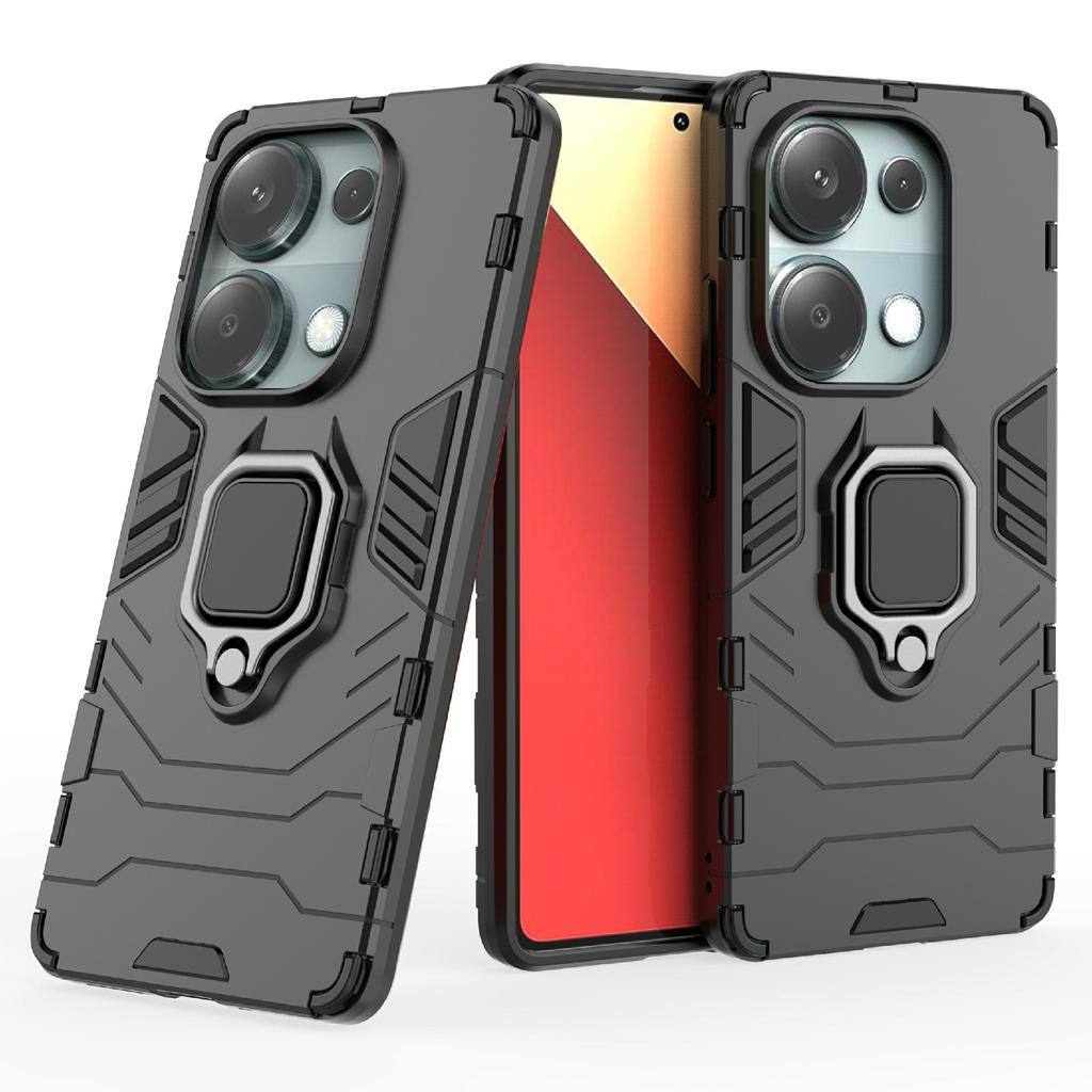 For Xiaomi Redmi Note 14S 4G Case PC+TPU Protective Phone Cover with Ring Kickstand