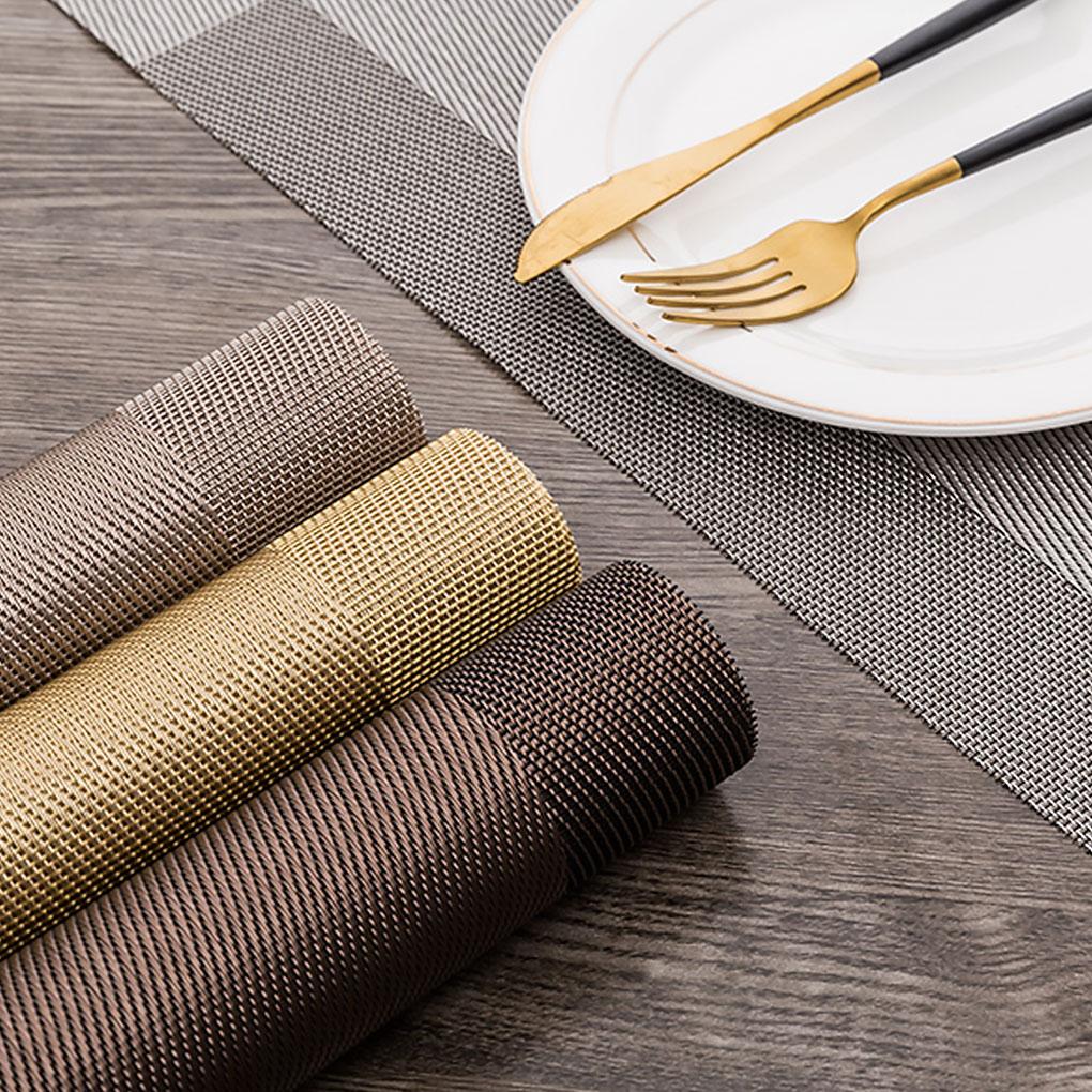 PVC Coaster Insulation Pad Mat Non-slip Table Placemat Home Kitchen Decor