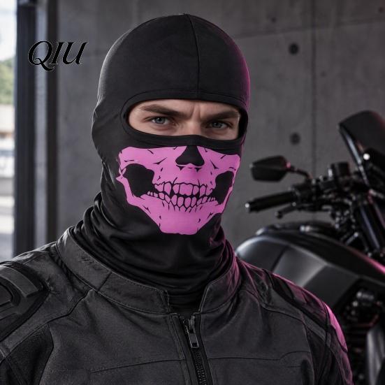 Full Coverage Mask Skull Neck Gaiter Balaclava, UV Protection Face Mask, Breathable Balaclava Ice Silk Guard for Outdoor Cycling Motorcycle