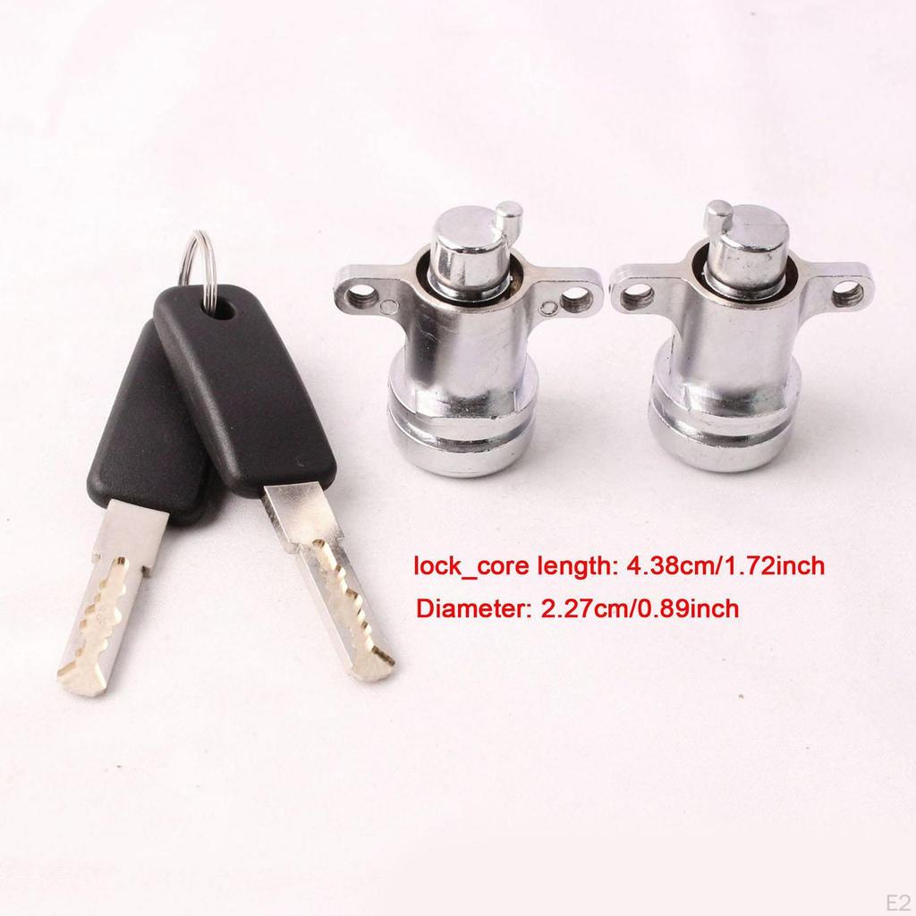 Motorcycle Saddlebag Locks 2 Keys Upgrade Kit Replacement Universal Mounting Hard Saddle Bags
