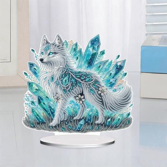 Rhinestone Art Ornament DIY Kit for Adults And Beginners Rhinestone Painting Set with Built-In Base Sparkling Creative DIY Home Decor