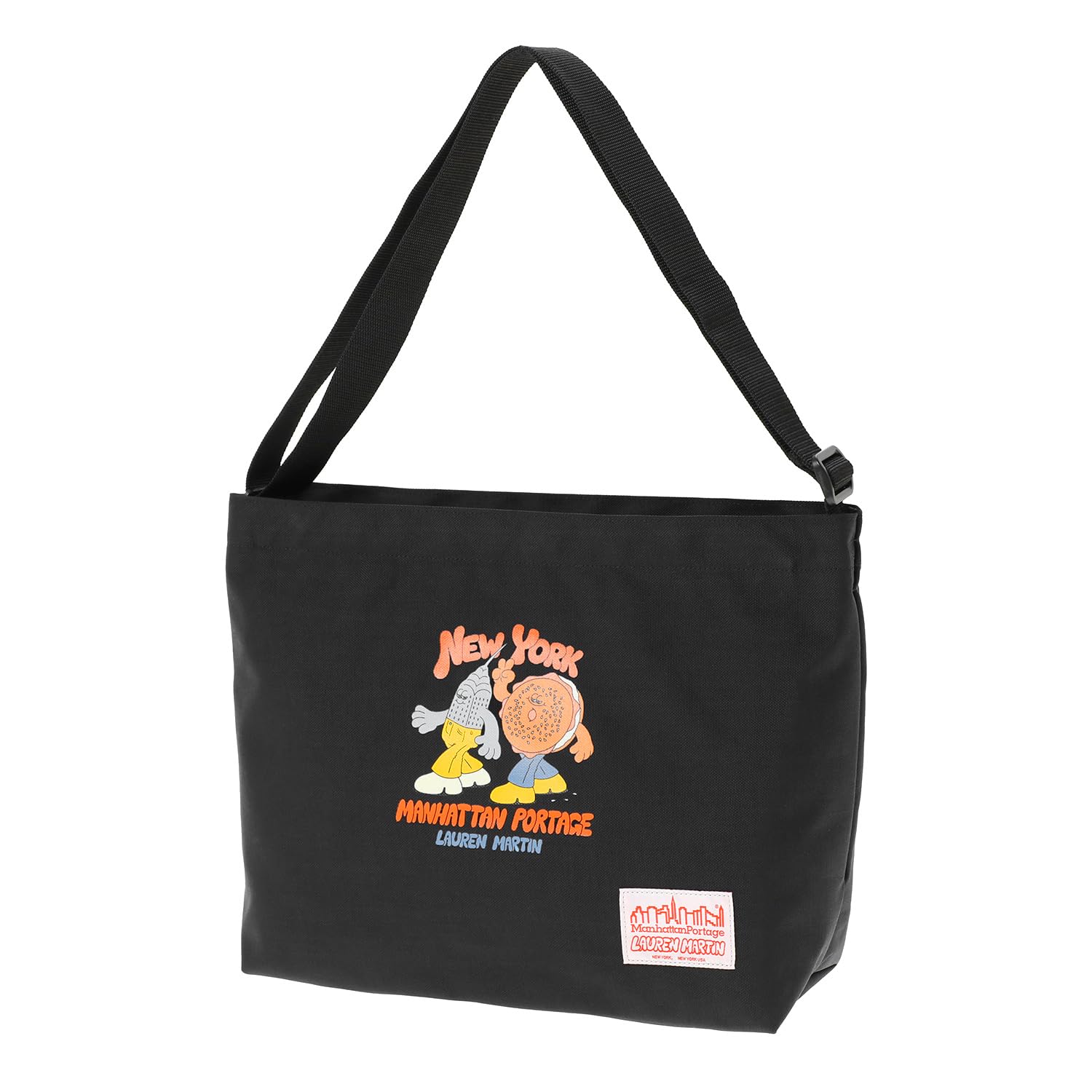 

Genuine Shoulder Bag MP1482LVLBPLAUREN Clearview Shoulder Bag Vinyl Lining Back Pocket Lauren Martin Black [Manhattan Portage] [Official] чорний