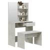 Vidaxl Dressing Table Set, Concrete Grey, 74.5X40X141 Cm
