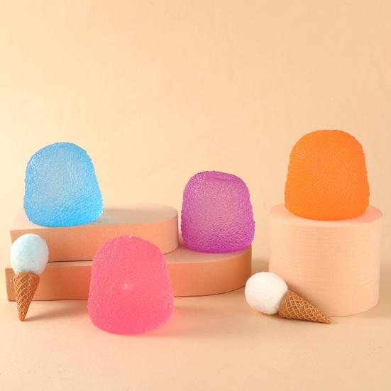 Candy Squeeze Toy Stress Anxiety Relief Waterdrop Bear Cube Sensory Toy Teens Adults Portable Soft Pinch Toy Party Favors
