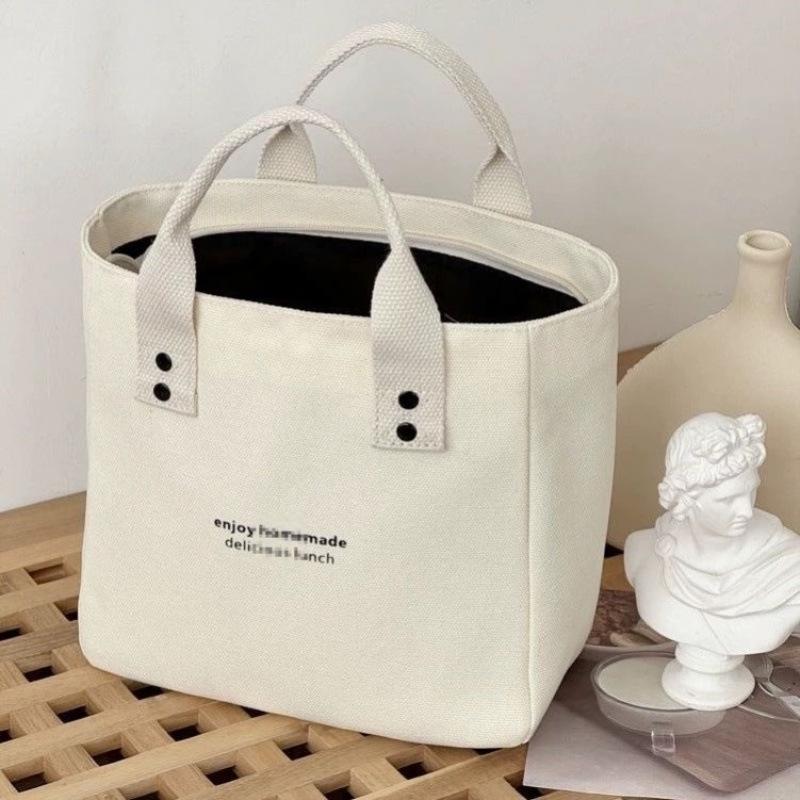 Commuter Women's Canvas Tote: Lightweight, Versatile Handbag & Bento Bag