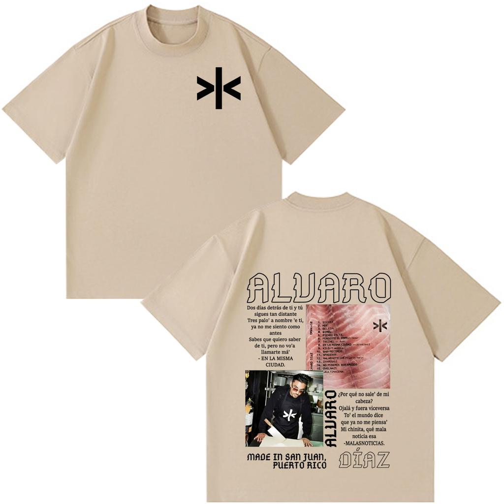Alvaro Diaz Omakase Album 2026 Tour Merch T Shirt Unisex Unisex Fashion Vintage Tshirt Cotton Casual Loose High Quality Tshirts
