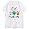 Smiling Friends Cartoon Print T-Shirts Rundhals Mode Anime Grafik T-Shirt Kurzarm Baumwolle Herren Damen T-Shirts Locker Streetwear