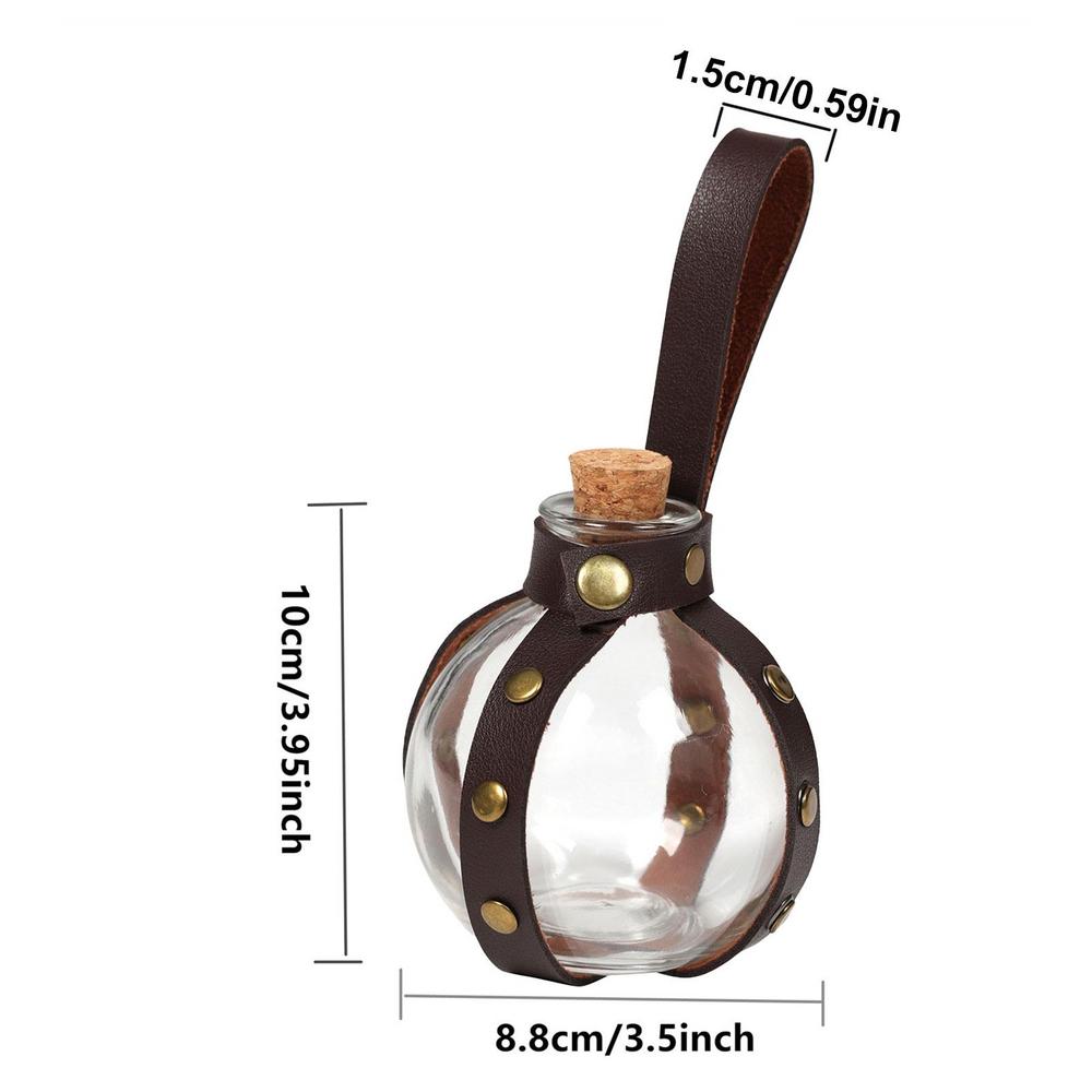 

Средневековый Волшебник Ведьма Темная Магия Пробковое Зелье Держатель Стеклянной Бутылки С Поясом Стимпанк Алхимик Целитель Ларп Косплей Костюм spain