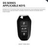 Zinc Alloy Leather Car Key Case For Ds Ds6 Ds9 Ds7 Ds5 New Energy Ds4 Dias Key Fob Car Key Cover Protective Cover Accessories