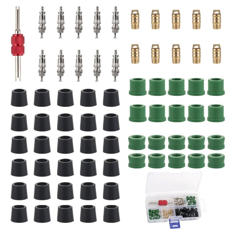 71 Stück Verteilerrohr Kühlmittel Dichtung Adapter Dichtung Spule Reparatur Entferner Installateur Reparaturzubehör