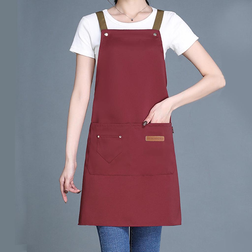 Water-Repellent Cooking Apron with Custom Print for Adults