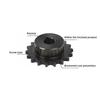 4-point 08B Sprocket Industrial Gear 22T-30Teeth 45 # Steel Inner Hole: 20-40mm Steel Blackened 08B High-frequency Quenching