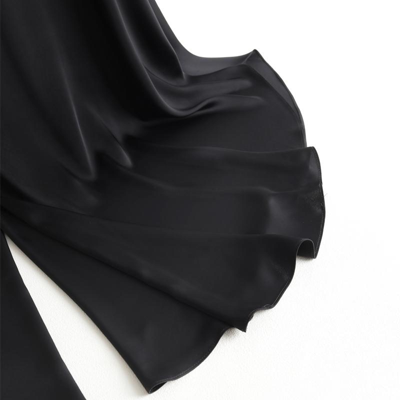 Women's High Waist Ruffle Wide Leg Pants – Flowy Maxi Palazzo Trousers (Size 27-33)