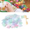 240Pcs Floss Bobbin Card DIY Transparent Plastic Embroidery Sewing Winding Plate Supplies