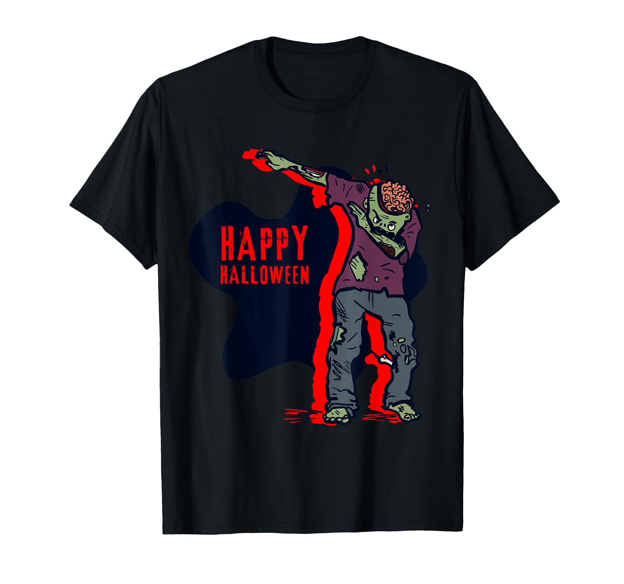 Funny DAB Zombie Monster Halloween Holiday Gift T-Shirt S