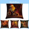 Soft Cotton Linen Santa Claus Christmas Cushion Cover Ideal For Holiday Gift Giving