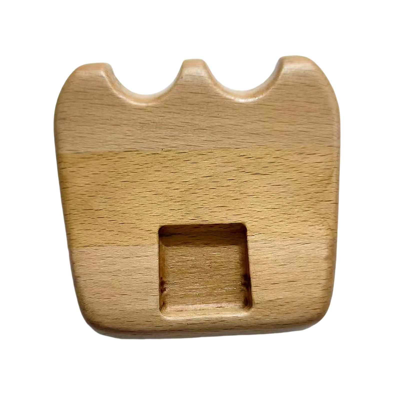 Portable Billiard Pool Cue Holder Wooden 2 Slot Rest Stand Non Slip Rack for Game Table Accessories