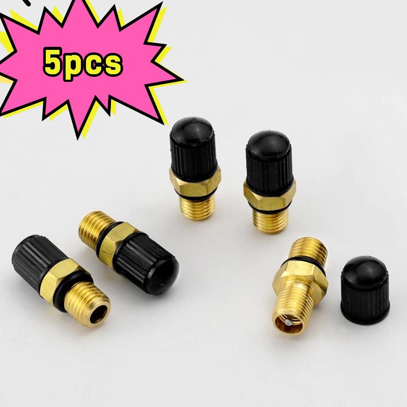 1/3/5pcs M8*1 Brass Schrader Valve Stem for Bicycle Car Motorcycle Tires Copper Tire Valve Core - Bicycle Accessories Stem Caps1