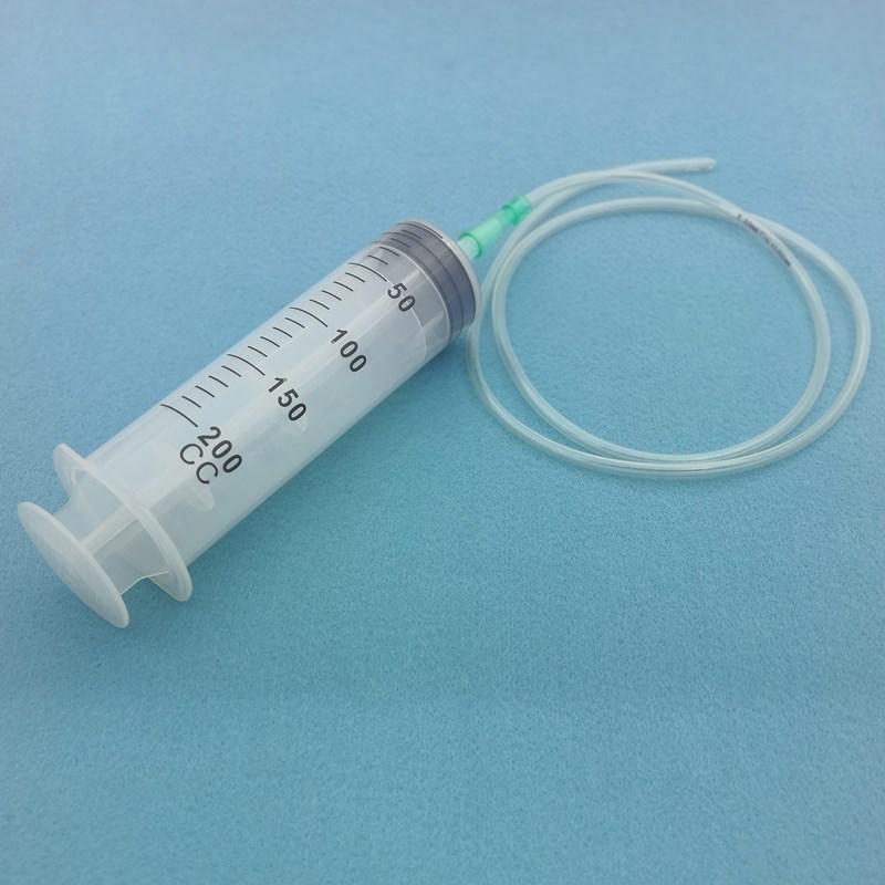 High-Capacity Flushing Syringe with Coarse Needle for Glue or Enema