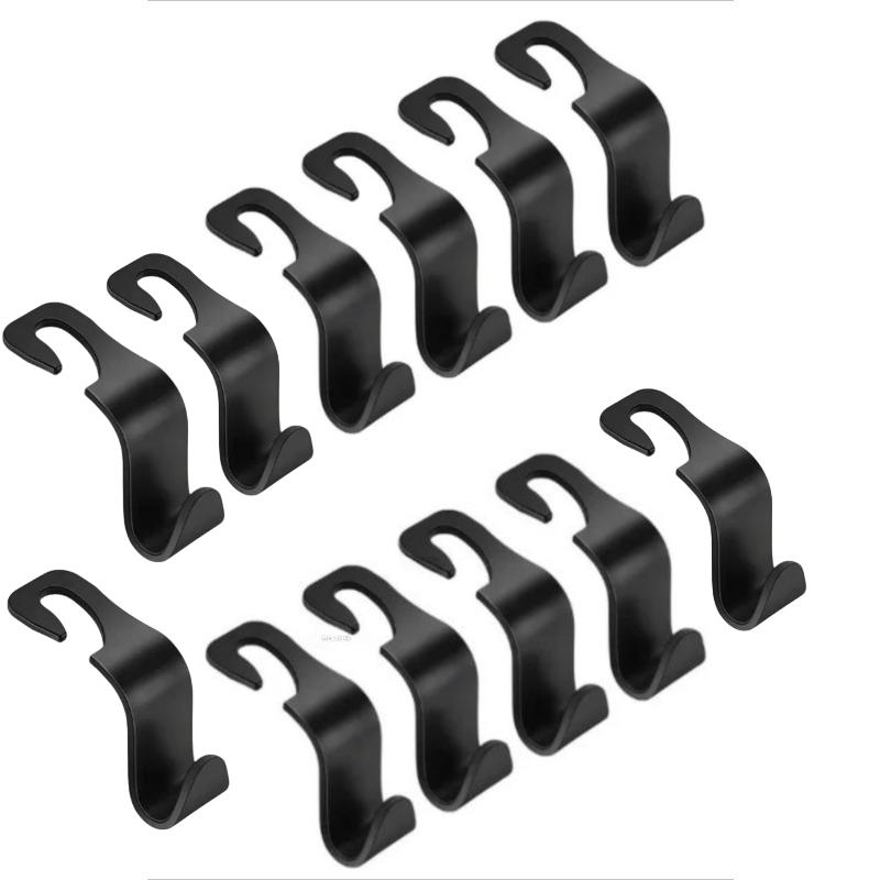 Universelle Auto-Kopfstützenhaken Schwerlast-ABS Rücksitzaufhänger für Handtaschen Lebensmittel Mäntel Regenschirm Auto-Organizer-Zubehör