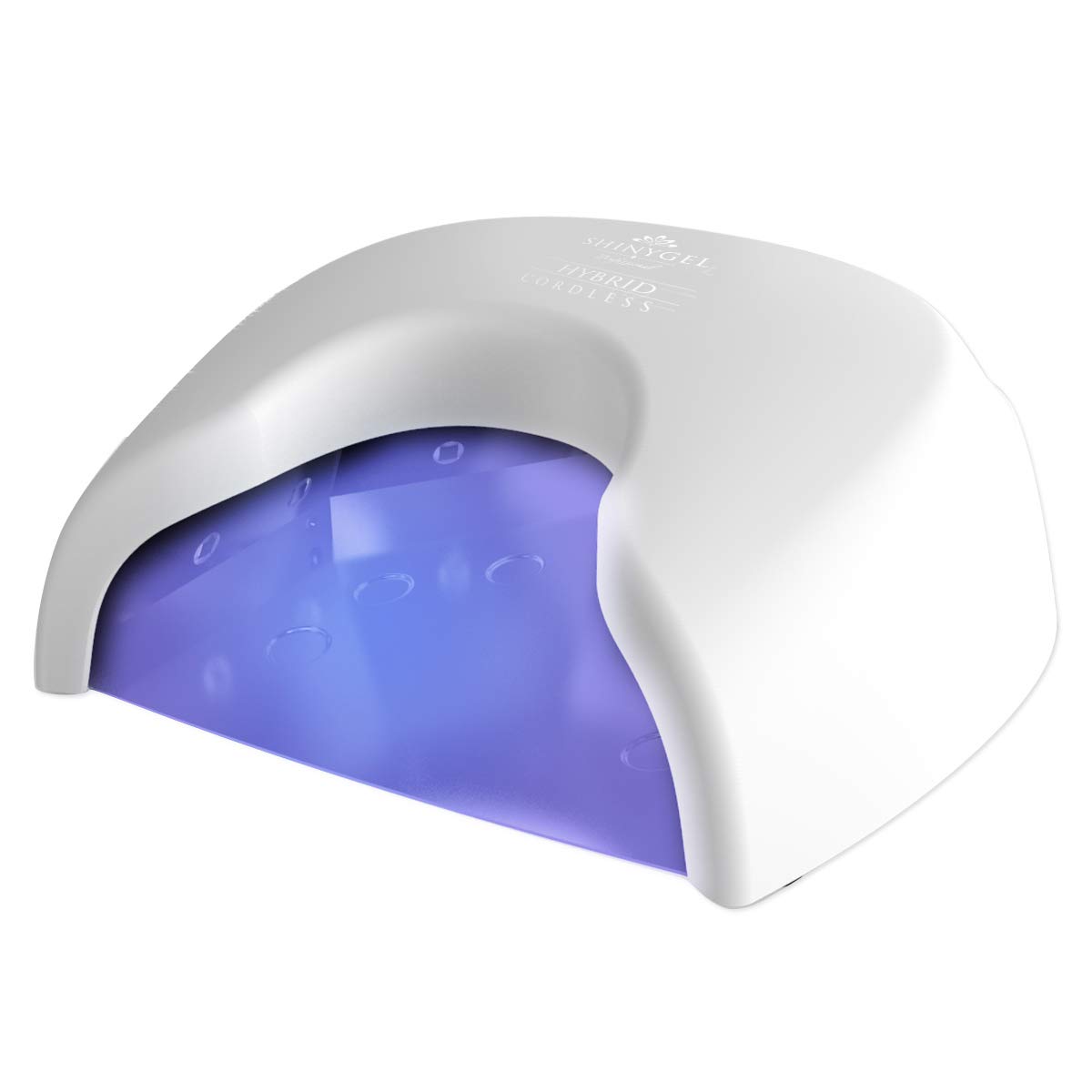 

SHINYGEL Professional Shiny Gel Професійна світлодіодна лампа 36 Вт для гелевих нігтів Гібридний світлодіод з обома Зменшує тепло при полімеризації в одному White Rechargeable