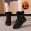 Plush Womens Boots Comfortable Hick-soled Fur Shoes Fashion Ladies Shoes Zipper Women Vulcanized Shoes Anti-slip Chaussure Femme