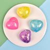 Liebesherz Knetspielzeug Angstlinderung Glitzerpulver Herzform Sensorisches Spielzeug Weicher TPR Dekompressions-Stressball Gastgeschenke