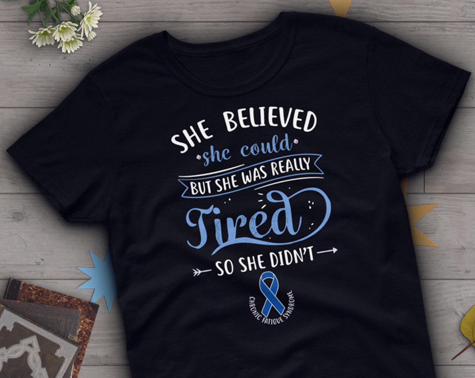 Chronic Fatigue Syndrome Shirt, , Invisible Chronic Illness T-shirt Gift, Myalgic Encephalomyelitis, CFS Ribbon, ME, Spoonie, Spoon 150