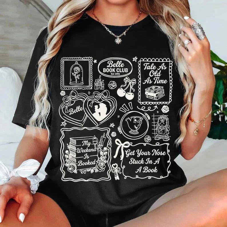 Cute Belle Book Club Est 1991 My Weekend Is Booked TShirt Unisex S