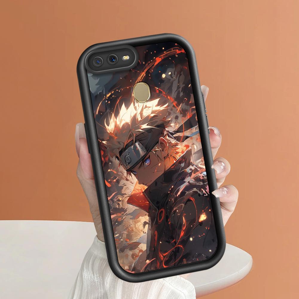 Soft Silicone Square Ladders Cartoon Pattern Full Cover Camera Protection Shockproof Case for OPPO Reno Realme OnePlus