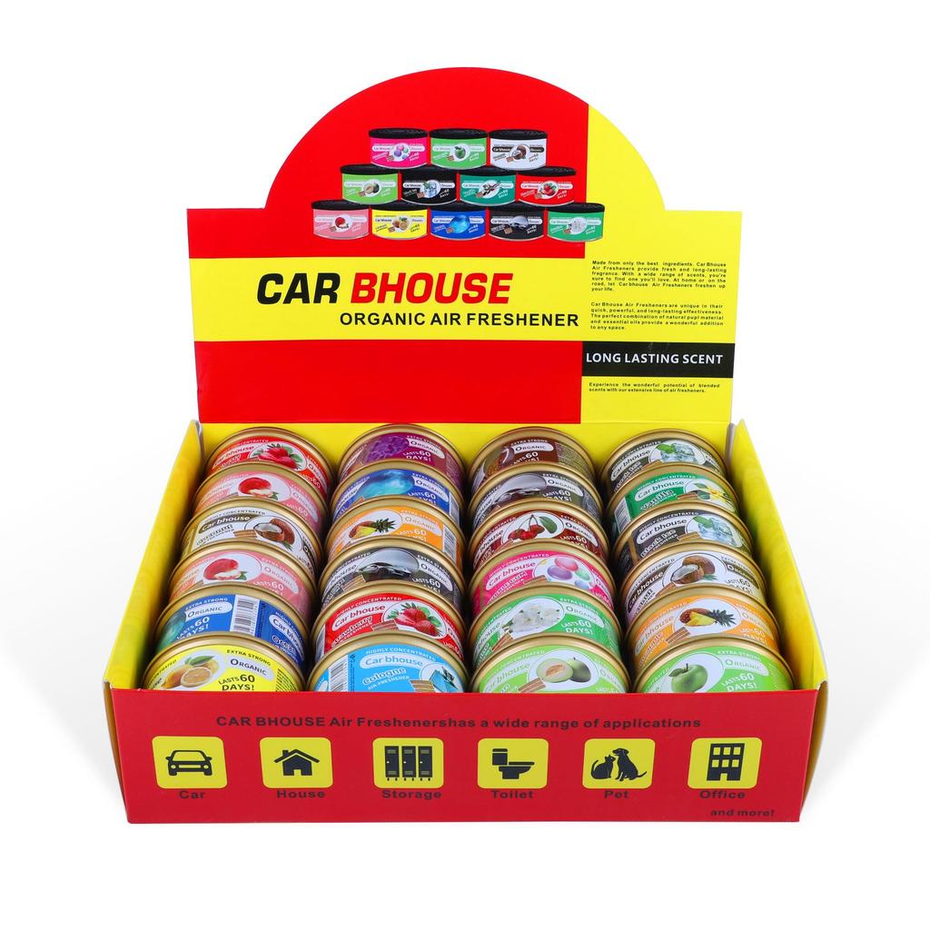 Wooden Block Canned Coffee Scent Car Air Freshener Odor Remover - Hot Seller