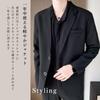 Tailored Jacket Suit Casual Jacket Outerwear Short Short Length Formal Hoodless Coat Pockets Collared Collared Long Sleeve Open Front Business Work
