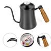 Schwanenhals Pour Over Kaffeekanne Hochpräzises Thermometer Teekanne 304 Edelstahl Wasserkocher